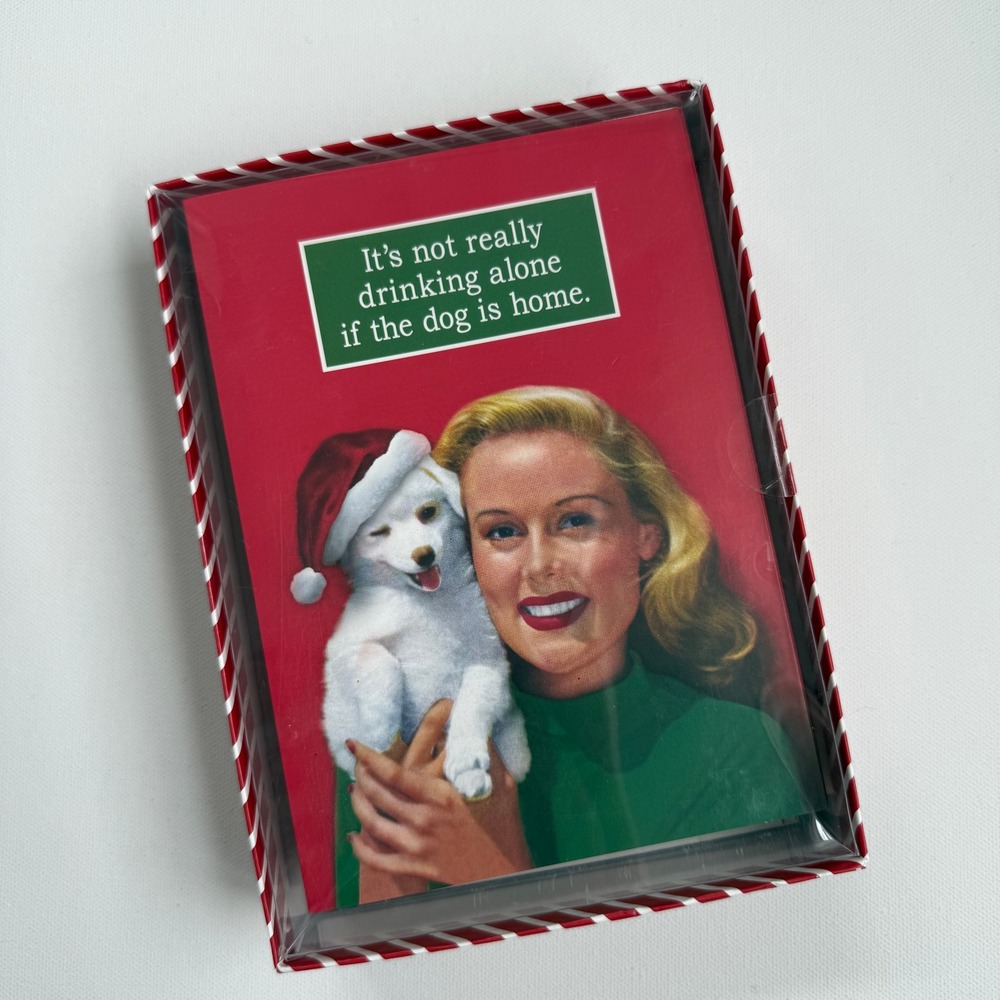 Vintage Style Humorous Christmas Holiday Cards Set of 20 with Envelopes‎
